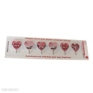 Low price <em>love</em> sticky hooks bedroom hanging hooks