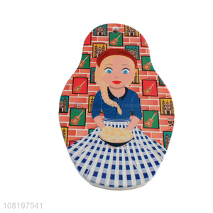 Hot selling Russian doll ceramic heat pad for tabletop decoration