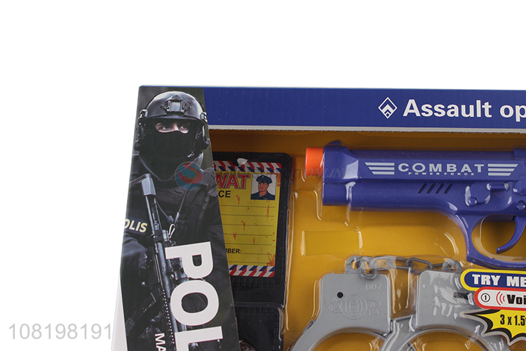 Creative design cool boys police pretend play toys gun toys