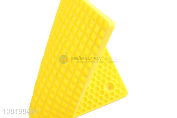 Popular products yellow silicone table mat heat resistant mat
