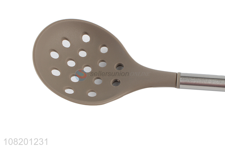 Wholesale price silicone slotted spoon hotpot spoon