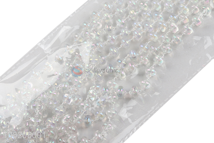 High quality clear plastic bead chain for Christmas tree decoration