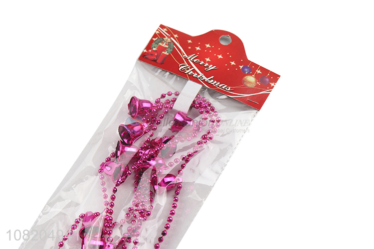 Online wholesale Christmas bell beads chain Christmas beads garland
