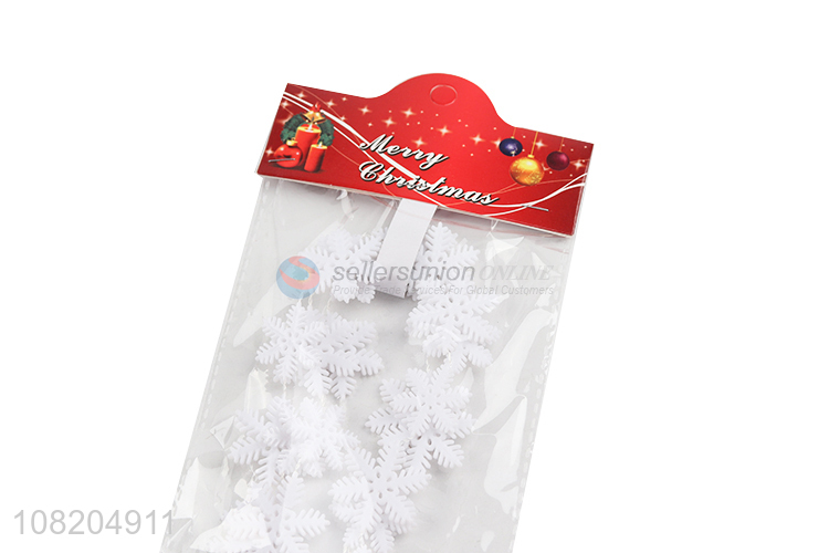 Low price snowflake bead chain garland for Christmas tree decoration