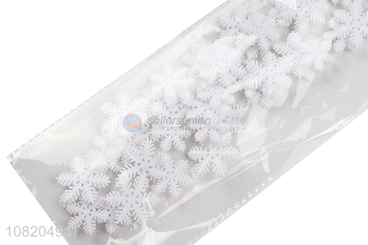 Low price snowflake bead chain garland for Christmas tree decoration