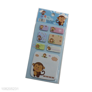 Yiwu wholesale multicolor sticky notes cartoon <em>memo</em> <em>pads</em>