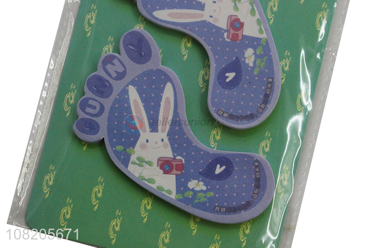 Hot selling purple creative footprint sticky notes