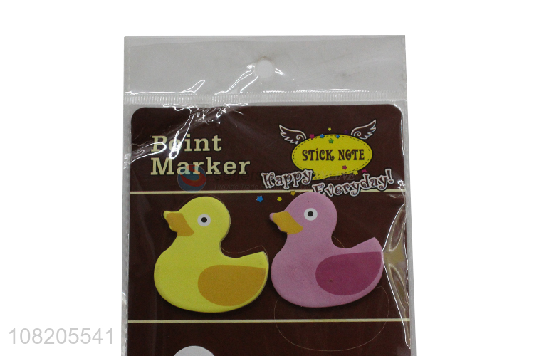 New arrival cartoon duck sticky notes office supplies