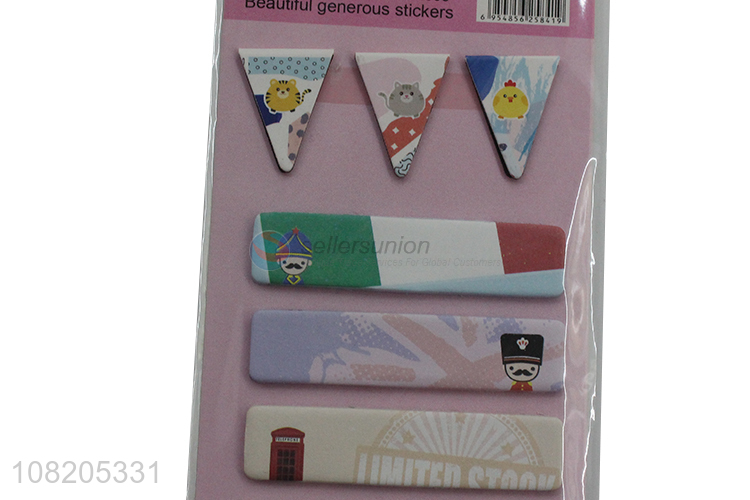 Popular design cartoon sticky notes office supplies