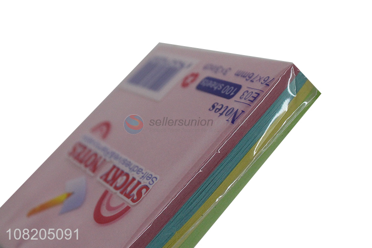 Good quality multicolor self-adhesive sticky notes