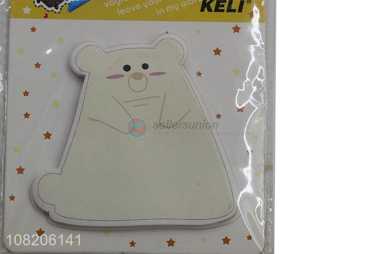 Low price paper sticky notes cartoon bear memo pads