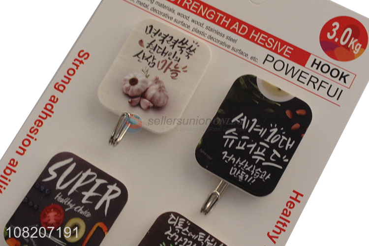 Factory price household wall mounted sticky hooks for sale