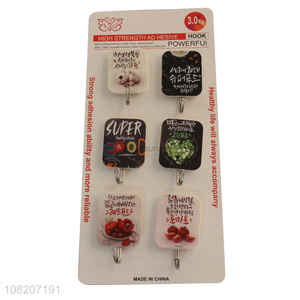 Factory price household wall mounted sticky hooks for sale