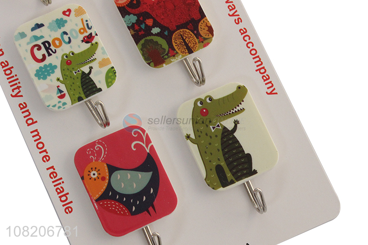 China products 6pieces heavy duty wall sticky hooks