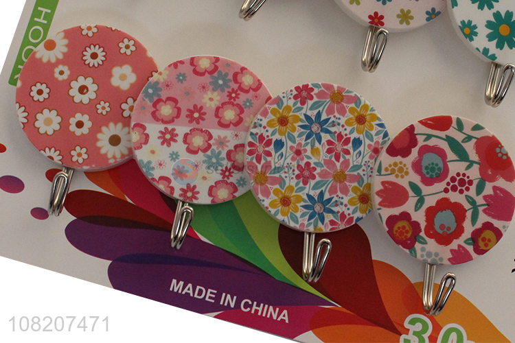 Yiwu factory round household sticky hooks for hanger