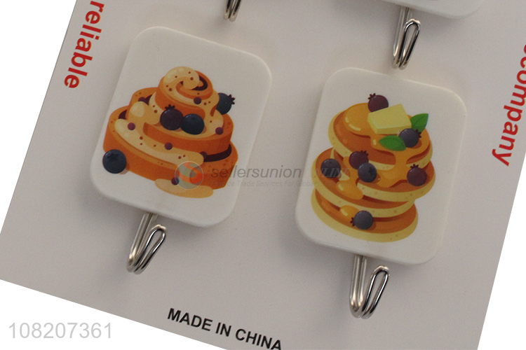 Hot selling household 6pieces door wall sticky hooks for hanger