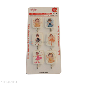 Top quality plastic fashion self adhesive sticky hooks