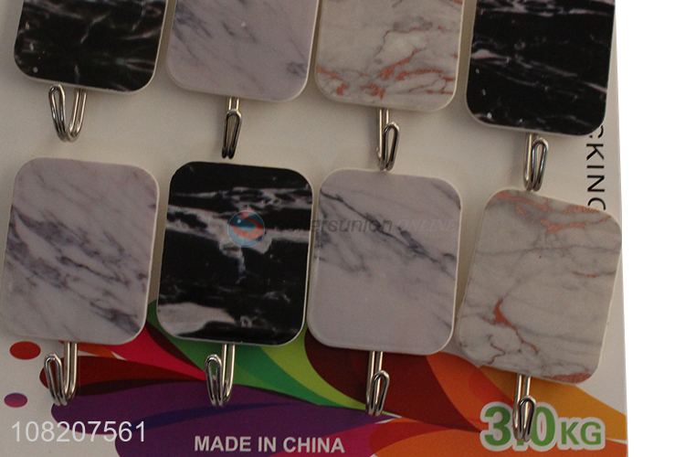 Wholesale from china 8pieces wall door sticky hooks