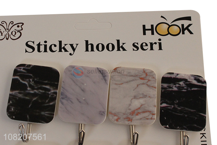 Wholesale from china 8pieces wall door sticky hooks