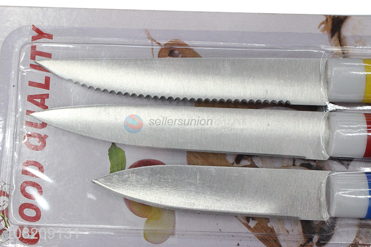 Hot sale kitchen fruit knives 3pcs watermelon knives