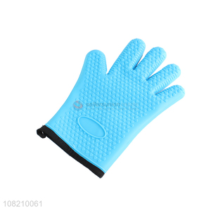 Good quality non-slip heatproof silicone oven mitts kitchen baking tool