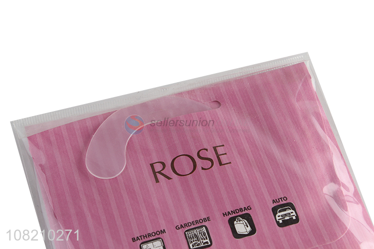 Yiwu wholesale creative rose fragrance sachet with hook