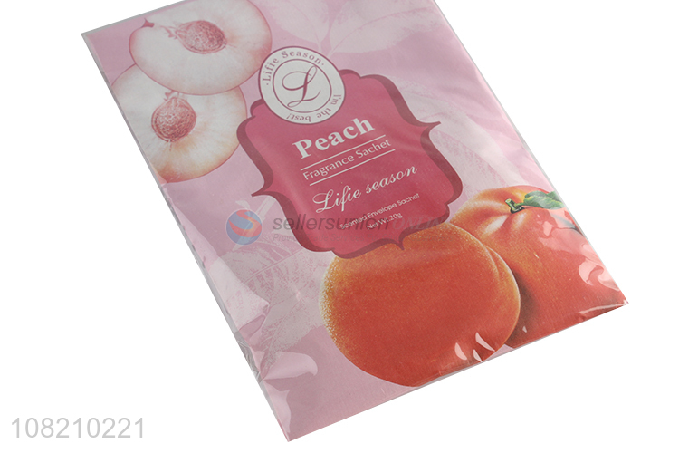 New arrival creative hookless fragrance sachet with peach