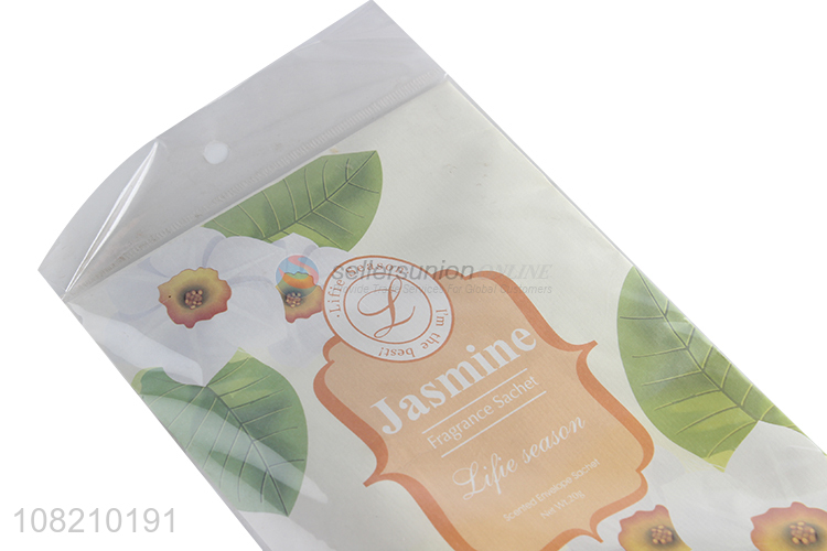 Wholesale jasmine fragrance sachet room wardrobe deodorant