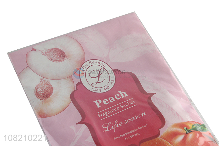 New arrival creative hookless fragrance sachet with peach