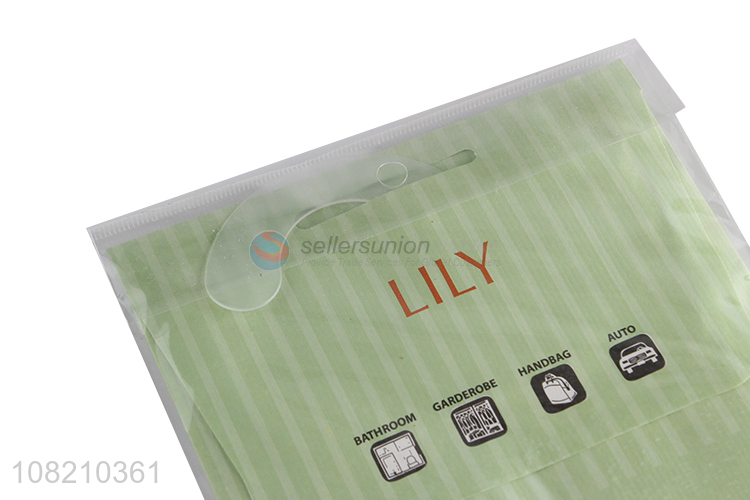 China supplier fresh lily hanging fragrance sachet