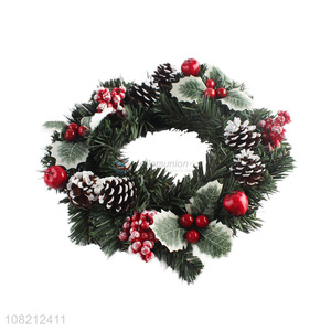 China factory handmade christmas wreath for party hanging