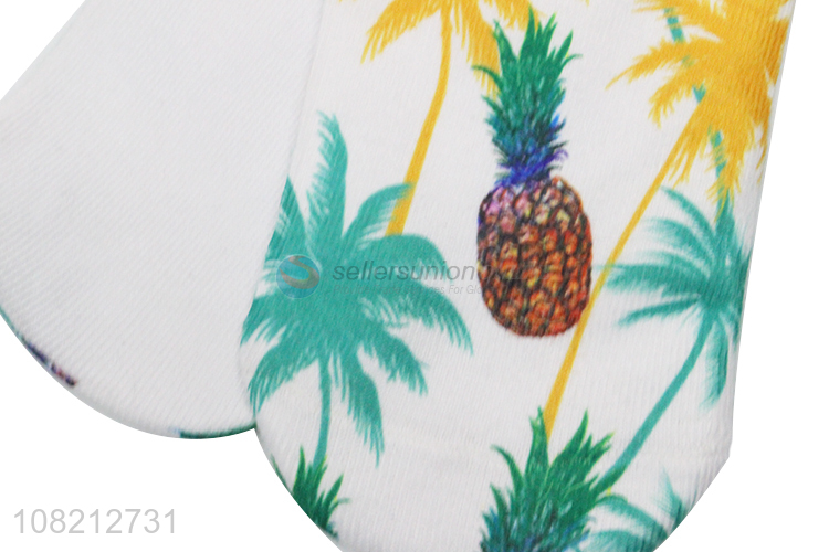 New design fruit printed fashion women summer spring socks