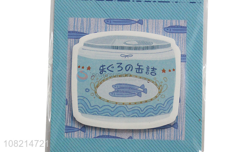 China imports office stationery fish can shape sticky notes
