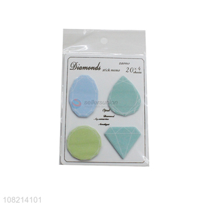 Wholesale creative diamond shape <em>memo</em> <em>pads</em> sticky notes