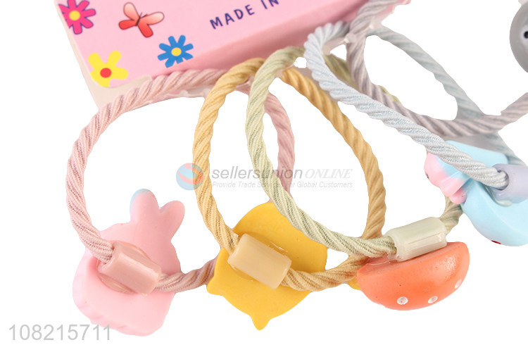 Good Sale 5 Pieces Hair Ring Elastic Hair Rope Set