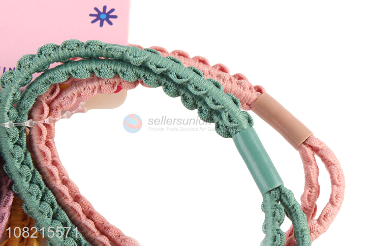 Good Quality 5 Pieces Elastic Hair Rope Cheap Hair Ring
