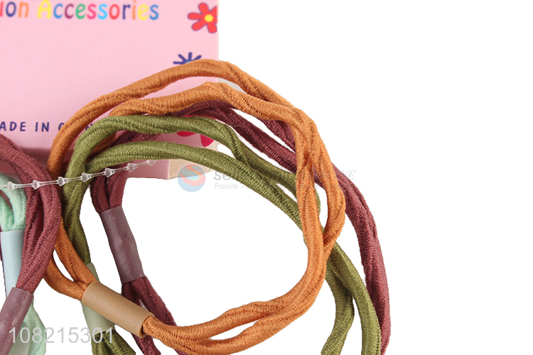 Low Price 6 Pieces Hair Ring Elastic Hair Rope Set