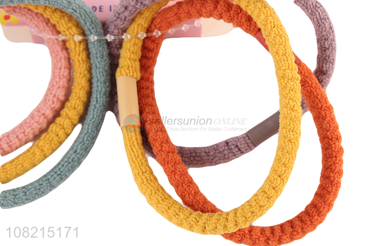 Custom 6 Pieces Elastic Hair Rope Fashion Hair Ring