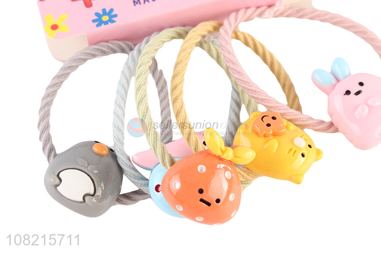 Good Sale 5 Pieces Hair Ring Elastic Hair Rope Set