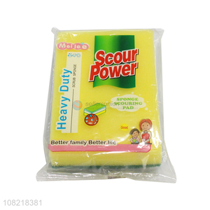 Good quality kitchen scouring pads cleaning sponge for sale
