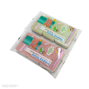 Popular products kitchen scouring pads cleaning sponge brushes