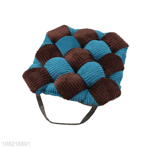 Factory wholesale reusable chair pad seat cushion with ties