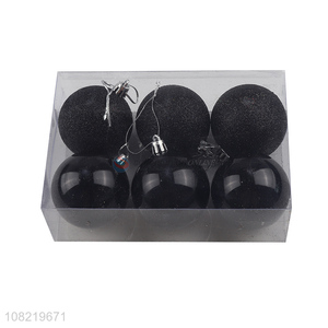 Online Wholesale Black Matte Christmas Balls Party Hanging