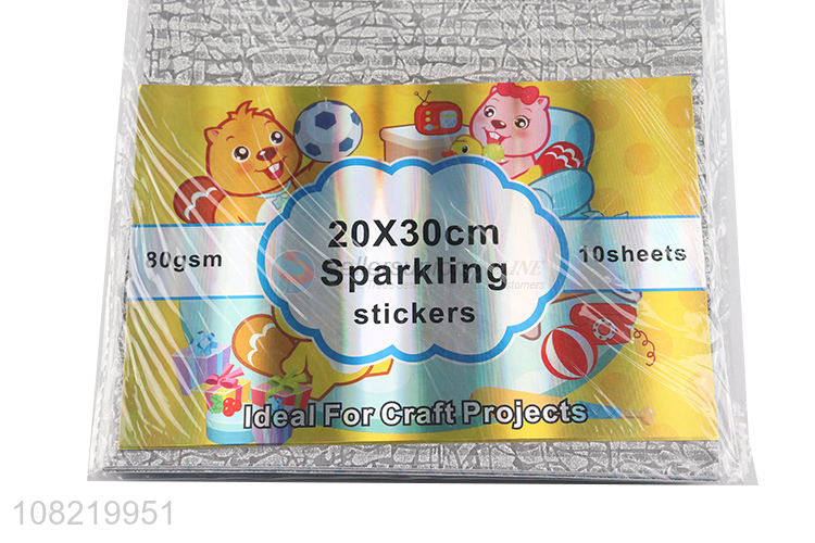 High quality folding sparkling packaging paper for sale