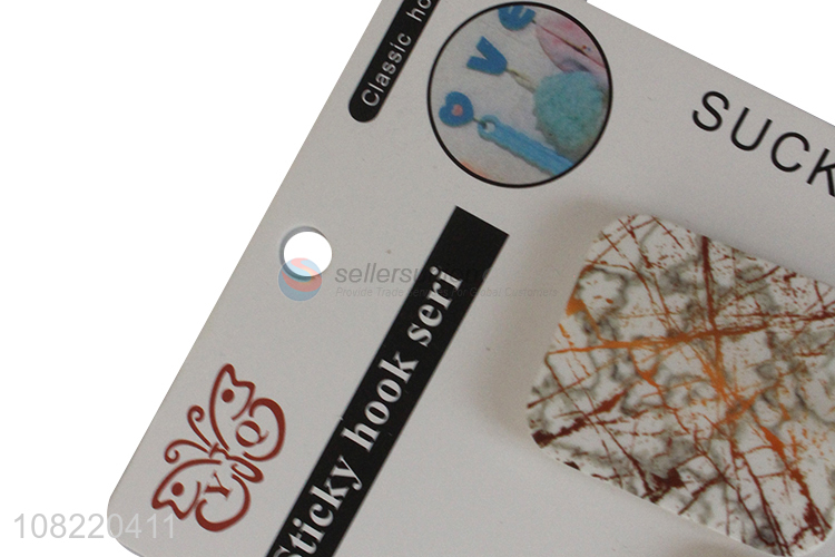 Factory supply exquisite marbling hooks sticky hooks for hanging