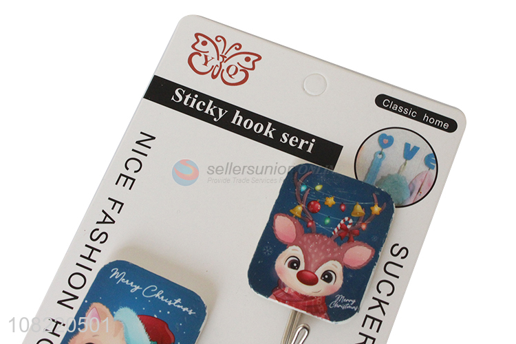Wholesale cute plastic towel sticky hooks for kitchen bathroom