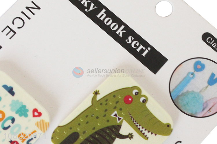Recent design bathroom kitchen toilet sticky hooks cartoon hooks