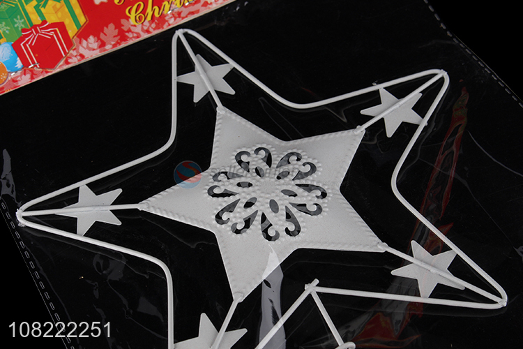 Promotional Metal Crafts Christmas Tree Top Star Christmas Decoration