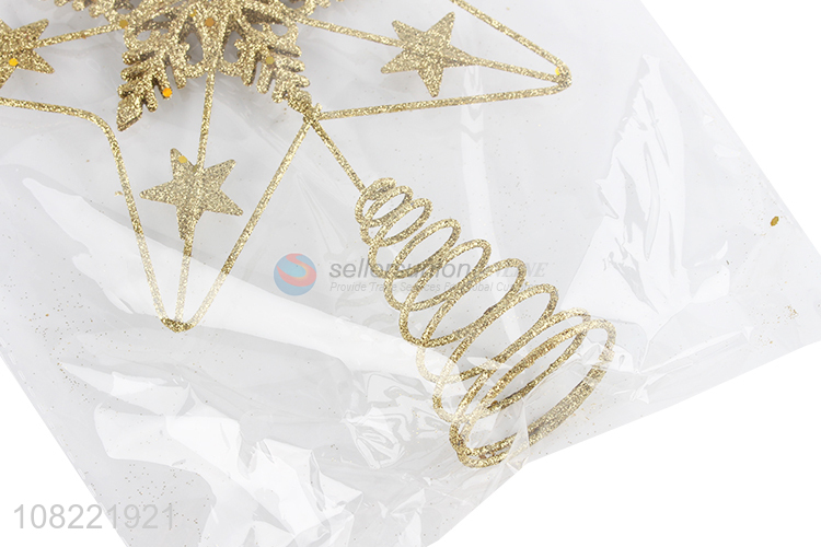 Good Quality Glitter Iron Star For Christmas Tree Decoration