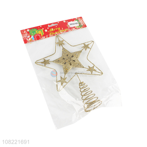 Delicate Design Metal Star For Christmas Tree Decoration